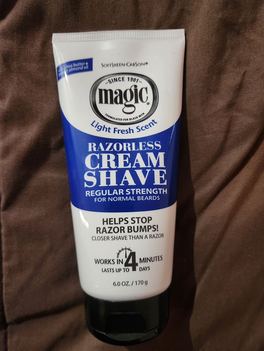 Magic Razorless Cream Shave - Blue & White Tube - Picture 2 of 3